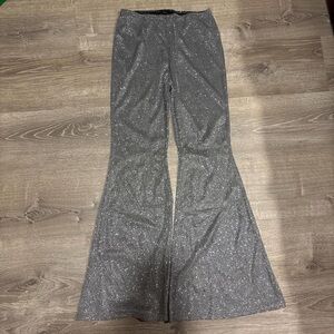 SHEIN Glittery Silver Pants